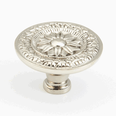 1 3/4 Inch Symphony Eastlake Round Cabinet Knob (White Bronze Finish) SCHAUB