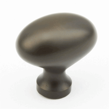 1 3/8 Inch Country Style Oval Knob (Oil Rubbed Bronze Finish) SCHAUB