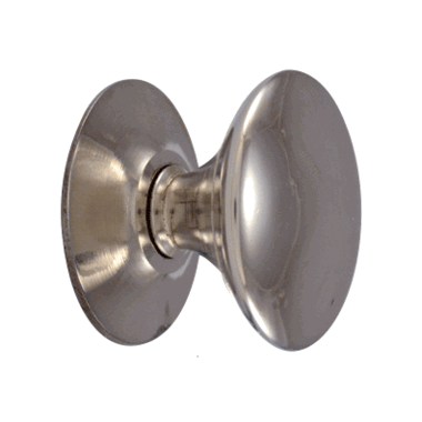 1 Inch Brass Round Cabinet Knob (Polished Chrome Finish) COPPER MOUNTAIN HARDWARE