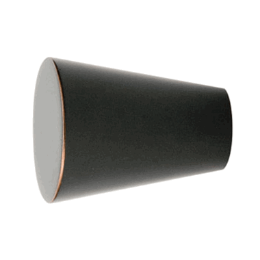 1 Inch Solid Brass Cone Knob (Oil Rubbed Bronze Finish) EMTEK