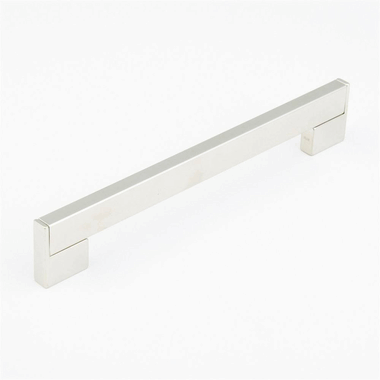 13 1/8 Inch (12 1/2 Inch c-c) Classico Smooth Cabinet Pull (Brushed Nickel Finish) SCHAUB