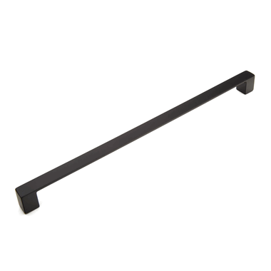 13 1/8 Inch (12 1/2 Inch c-c) Classico Smooth Cabinet Pull (Matte Black Finish) SCHAUB