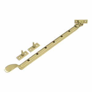 13 Inch Solid Brass Casement Stay Adjuster (Polished Brass Finish) DELTANA