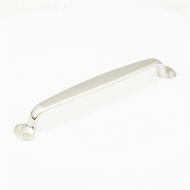 14 1/4 Inch (12 Inch c-c) Country Style Pull (Polished Nickel Finish) SCHAUB