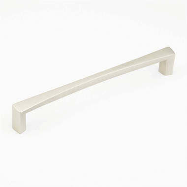 14 3/8 Inch (13 3/4 Inch c-c) Italian Contemporary Pull (Brushed Nickel Finish) SCHAUB