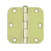 3 1/2 Inch x 3 1/2 Inch Steel Hinge (Zinc Dichromate Finish) DELTANA
