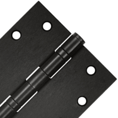 4 1/2 Inch x 4 1/2 Inch Double Ball Bearing Steel Hinge (Square Corner, Oil Rubbed Bronze Finish) DELTANA