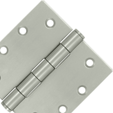 4 1/2 Inch x 4 1/2 Inch Stainless Steel Hinge (Brushed Finish) DELTANA