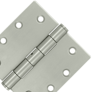 4 1/2 Inch x 4 1/2 Inch Stainless Steel Hinge (Brushed Finish) DELTANA