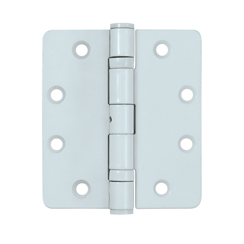 4 1/2 Inch x 4 1/2 Inch Stainless Steel Hinge (Paint White Finish) DELTANA