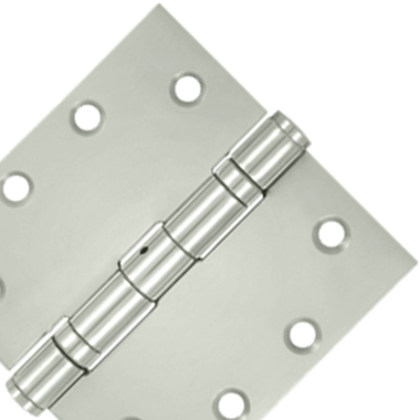 4 1/2 Inch x 4 1/2 Inch Stainless Steel Hinge (Polished Chrome Finish) DELTANA