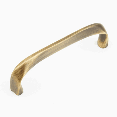 4 3/16 Inch (4 Inch c-c) Italian Contemporary Pull (Light Bronze Finish) SCHAUB