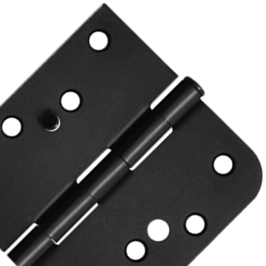 4 Inch x 4 Inch Steel Hinge (5/8 Radius x Square Corner, Oil Rubbed Bronze Finish) DELTANA