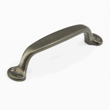 5 1/8 Inch (4 Inch c-c) Country Style Pull (Antique Nickel Finish) SCHAUB