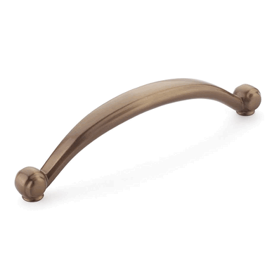 6 1/2 Inch (6 Inch c-c) Cabriole Pull (Burnished Bronze Finish) SCHAUB