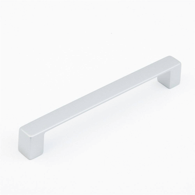 6 3/8 Inch (6 1/4 Inch c-c) Classico Smooth Cabinet Pull (Matte Chrome Finish) SCHAUB