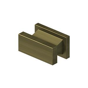 3/4 Inch Solid Brass Contemporary Anvil Cabinet & Furniture Knob (Several Finishes Available) DELTANA