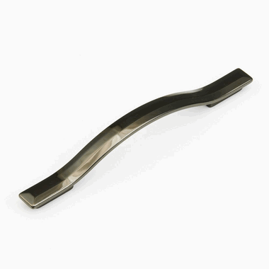 7 1/2 Inch (5 Inch c-c) Skyevale Cabinet Pull (Black Chrome Finish) SCHAUB
