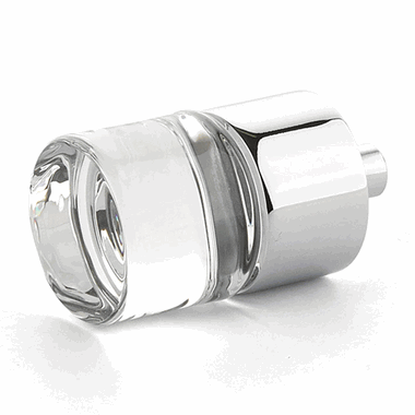 7/8 Inch Symphony City Light Cylinder Knob (Polished Chrome Finish) SCHAUB