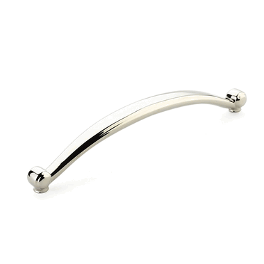 9 1/2 Inch (8 Inch c-c) Cabriole Pull (Polished Nickel Finish) SCHAUB