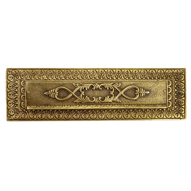 Antique Front Door Mail Slot - Victorian Style (Antique Brass Finish) COPPER MOUNTAIN HARDWARE