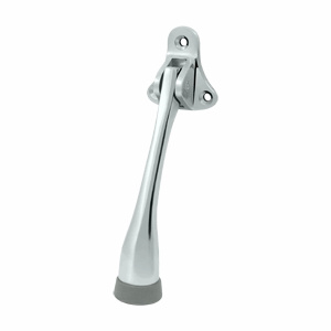 5 Inch Solid Brass Kickdown Door Holder (Polished Chrome Finish) DELTANA