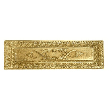 Antique Front Door Mail Slot - Victorian Style (Polished Brass Finish) COPPER MOUNTAIN HARDWARE