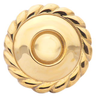 1 1/2 Inch Solid Brass Georgian Roped Knob (Polished Brass Finish) COPPER MOUNTAIN HARDWARE