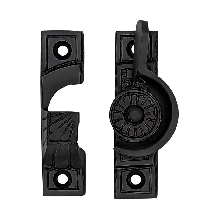 Solid Brass Art Deco Style Window Sash Lock (Oil Rubbed Bronze Finish) COPPER MOUNTAIN HARDWARE