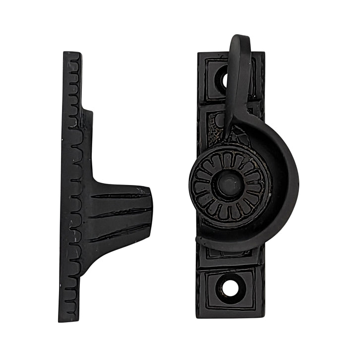 Solid Brass Art Deco Style Window Sash Lock (Oil Rubbed Bronze Finish) COPPER MOUNTAIN HARDWARE