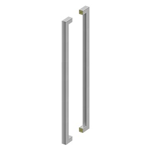 42 Inch Extra Large Stainless Steel Contemporary Pulls (Back to Back) DELTANA