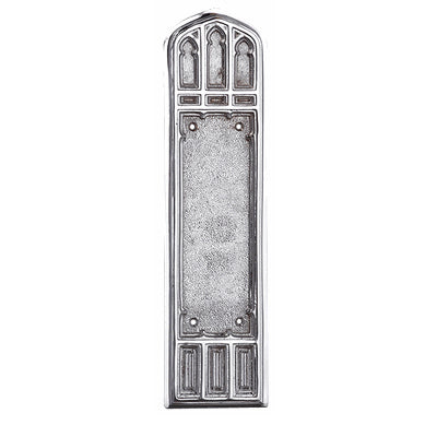 12 1/4 Inch Gothic Push Plate (Polished Chrome Finish) COPPER MOUNTAIN HARDWARE