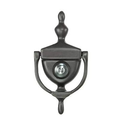 6 Inch (3 3/4 Inch c-c) Heritage Style Door Knocker Oil Rubbed Bronze DELTANA