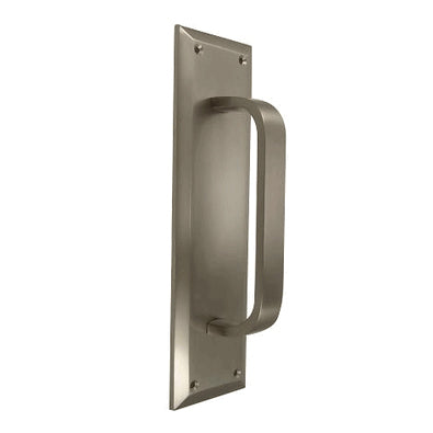 10 Inch Quaker Style Door Pull Plate (Satin Nickel Finish) COPPER MOUNTAIN HARDWARE