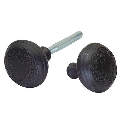 Traditional Floral Leaf Spare Door Knob Set (Oil Rubbed Bronze) COPPER MOUNTAIN HARDWARE