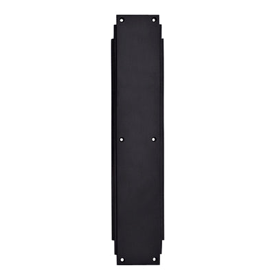 14 Inch Solid Brass Art Deco Skyscraper Push Plate (Oil Rubbed Bronze Finish) COPPER MOUNTAIN HARDWARE