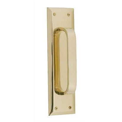 10 Inch Quaker Style Door Pull Plate (Polished Brass) COPPER MOUNTAIN HARDWARE