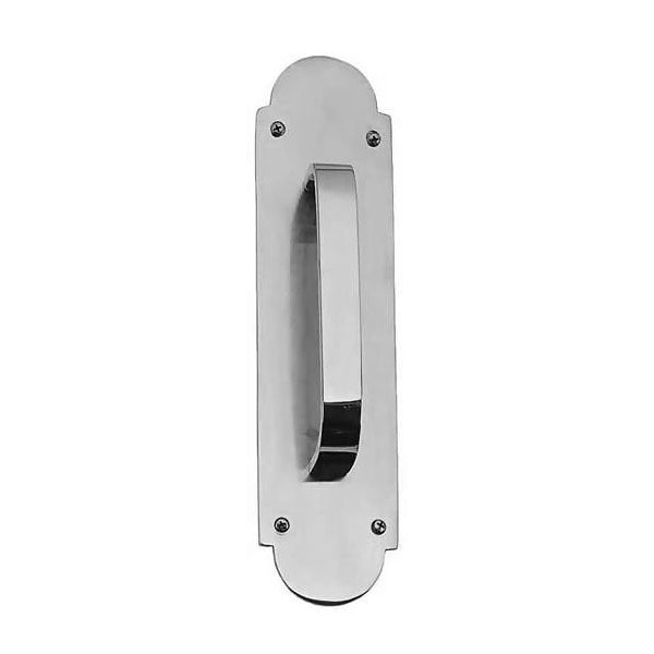 12 Inch Traditional Door Pull & Plate (Polished Chrome Finish) COPPER MOUNTAIN HARDWARE