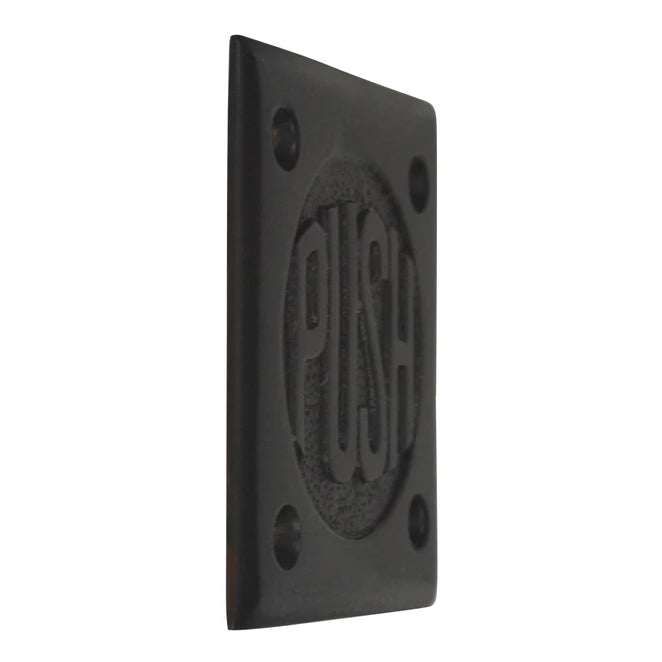 2 3/4 Inch Brass Classic American "PUSH" Plate (Oil Rubbed Bronze) COPPER MOUNTAIN HARDWARE