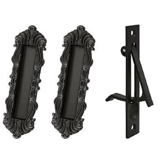 Victorian Style Heavy Duty Single Pocket Passage Style Door Set (Oil Rubbed Bronze Finish) DELTANA