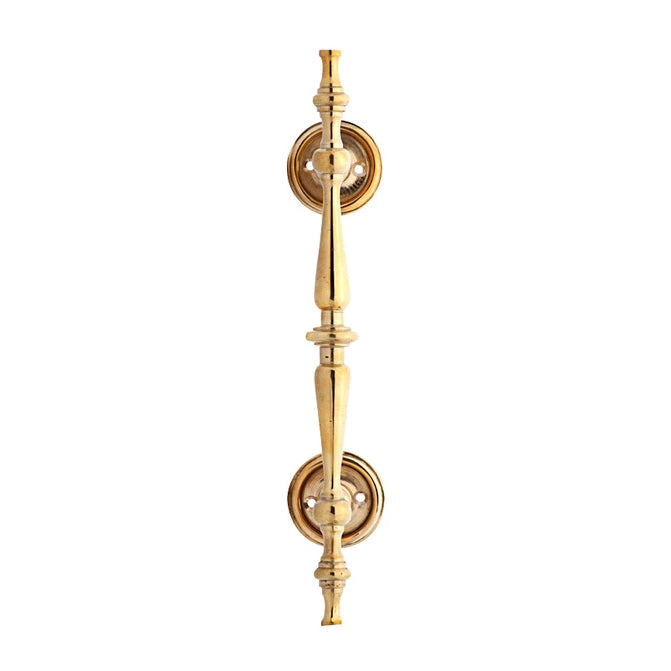 9 1/2 Inch Solid Brass Traditional Door Pull (Polished Brass Finish) COPPER MOUNTAIN HARDWARE