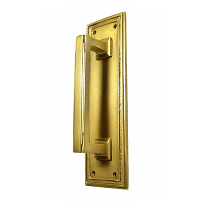 10 Inch Solid Brass Classic Style Pull Plate (Antique Brass Finish) COPPER MOUNTAIN HARDWARE