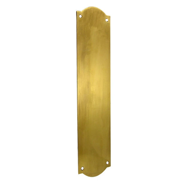 12 Inch Solid Brass Oval Push Plate (Antique Brass Finish) COPPER MOUNTAIN HARDWARE