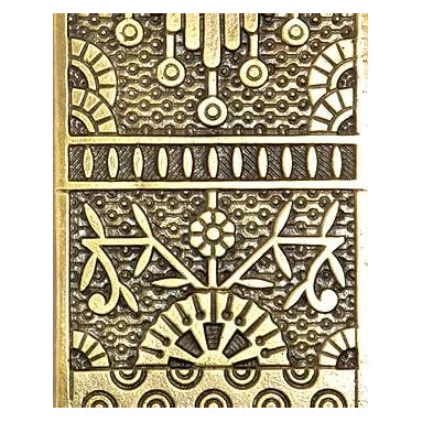 11 5/8 Inch Lost Wax Cast Windsor Pattern Push Plate (Several Finishes Available) COPPER MOUNTAIN HARDWARE