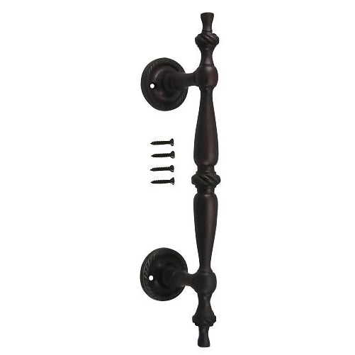 9 1/2 Inch Solid Brass Georgian Style Handle (Oil Rubbed Bronze Finish) COPPER MOUNTAIN HARDWARE