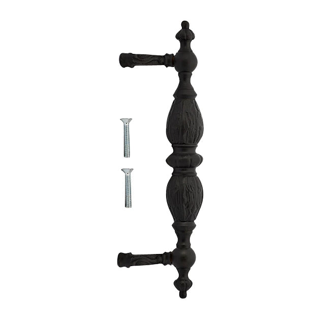 10 Inch Solid Brass Large Victorian Pull (Oil Rubbed Bronze Finish) COPPER MOUNTAIN HARDWARE