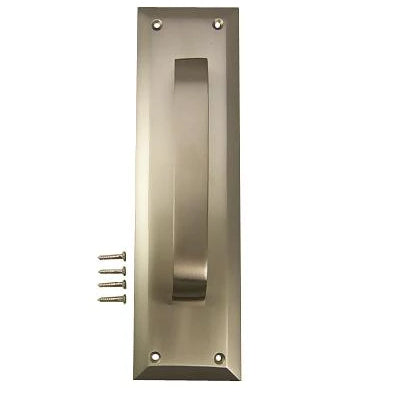 10 Inch Quaker Style Door Pull Plate (Satin Nickel Finish) COPPER MOUNTAIN HARDWARE