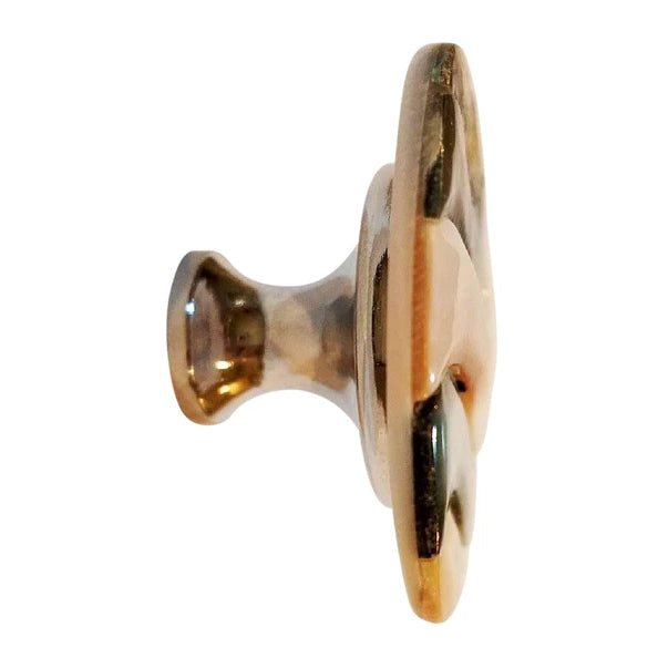 2 inch Genuine Mother of Pearl & Abalone Oversized Cabinet & Furniture Knob (Polished Chrome Finish) COPPER MOUNTAIN HARDWARE