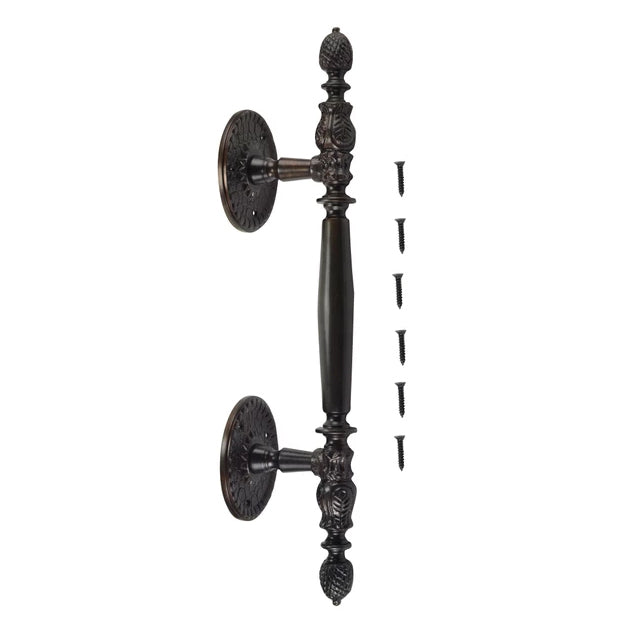 13 Inch Large Solid Brass Heavy Duty Door Pull (Oil Rubbed Bronze Finish) COPPER MOUNTAIN HARDWARE