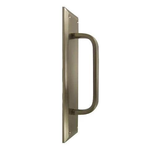 10 Inch Quaker Style Door Pull Plate (Satin Nickel Finish) COPPER MOUNTAIN HARDWARE